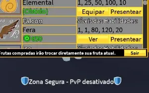 Conta Blox fruit ( 6 frutas perm, todas raças V4)