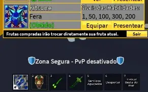 Conta Blox fruit ( 6 frutas perm, todas raças V4)