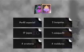 Steam com perfil especial e 15 jogos que contam +1
