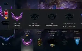 Conta lol ex chall, 5 emote challenger, ryze triunfante, etc