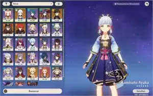 Conta Ar 55 // 6 personagens 5*(Ayaka, Zhongli, Hu tao, etc)