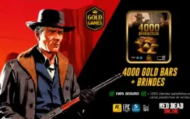 4000 Gold Bars Para Red Dead Online (Para PC) + Brindes