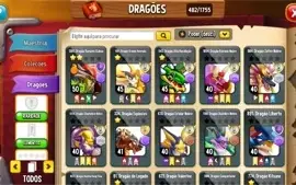 Conta Dragon city lvl 77