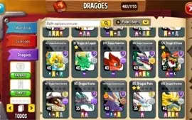 Conta Dragon city lvl 77