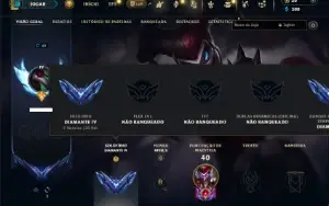 Diamante 4 com 31 Champs e 10 Skins +2 Fragmentos