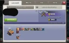 Conta de Clash of Clans CV12, sem ID supercell
