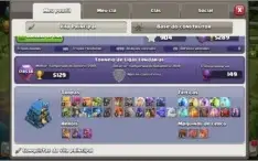 Conta de Clash of Clans CV12, sem ID supercell