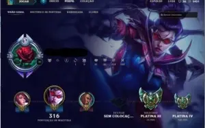 Conta platina 3 borda diamante