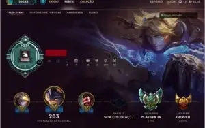 Conta Platina IV League of Legends (Nunca recebeu punição).