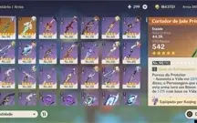 Kazuha+Hutao+Raiden+Ayaka+2 armas T5