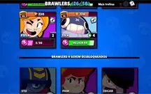 conta season 1 brawl stars  9.7k troféu (26 brawlers) lvl 64