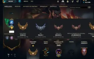 Conta ouro 3 com TODOS os champs e 182 Skins + 750 RP