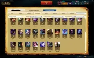 Conta League of Legends 41 Skins, 6 Skins ward e 45 Champ