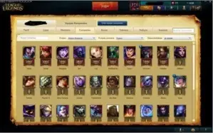 Conta League of Legends 41 Skins, 6 Skins ward e 45 Champ
