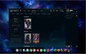 Conta league of legends - 211 skins (Platina IV)