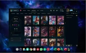 Conta league of legends - 211 skins (Platina IV)