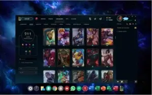 Conta league of legends - 211 skins (Platina IV)