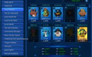 VENDO conta MID/END game LADMO server Alphamon