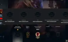 Conta LOL 202 Skins, 155 Campeões e 72 Chromas