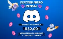 [Mais Barato!] Discord Nitro Gaming + Brinde