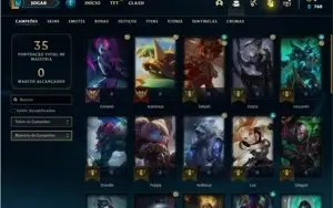 Conta diamante 4 com 31 Champs e 2 Skins