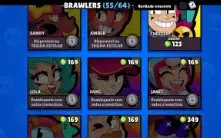 Conta De Brawl Stars 24K De Trofeus 55 Brawlers