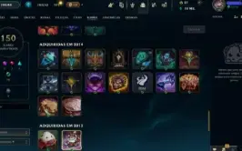 Conta Ferro De 2013 - Todos Os Campeões - 101 Skins