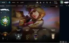 Conta De LOL Com SKin Mítica Da Caitlyn Edição de prestígio