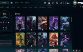 Conta De LOL Com SKin Mítica Da Caitlyn Edição de prestígio