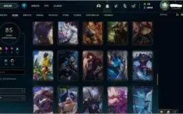 Conta De LOL Com SKin Mítica Da Caitlyn Edição de prestígio