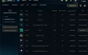 CONTA SMURF LOL OURO 1 MMR ALTO