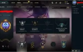 Conta platina 3 season passada - 37 skins - 78 campeões