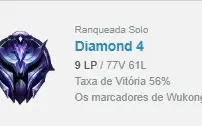 Diamante 4 - MMR Bom - pode trocar email/senha