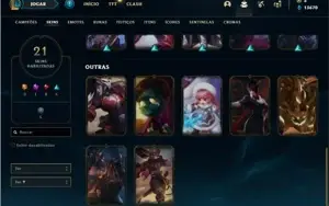 Conta prata 4 com 43 Champs e 21 Skins