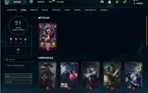 Conta prata 4 com 43 Champs e 21 Skins