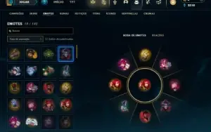 Unranked (Ex Platina) com 30 Champs e 8 Skins + 2 Fragmentos