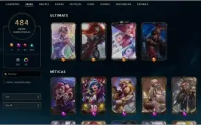 CONTA LOL PLATINA 2 484 SKINS