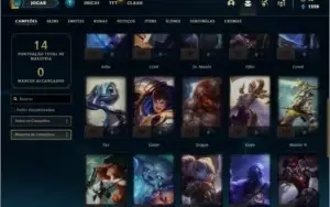 Conta prata 3 com 2 skins e 31 champs