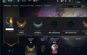 Ouro 1 com 150 Champs e 81 Skins