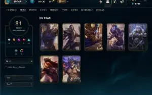 Ouro 1 com 150 Champs e 81 Skins