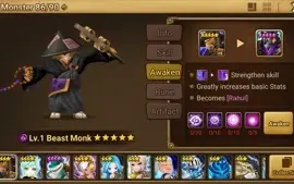 Reroll Summoners War lvl10 com Beast Monk Dark - Rahul