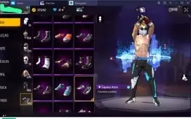 CONTA FREE FIRE FULL GEMADA COM CALÇA ANGELICAL E MUITO MAIS