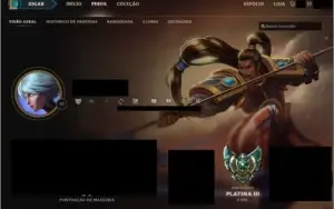 Conta LoL PLATINA 3
