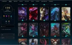 Conta League of Legends Platina 4 [MD10][129 SKINS]