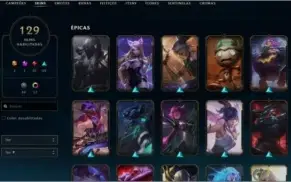 Conta League of Legends Platina 4 [MD10][129 SKINS]