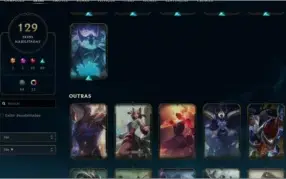 Conta League of Legends Platina 4 [MD10][129 SKINS]