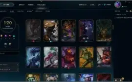 Conta LoL 125 Campeões + 120 skins MMR Diamante 5 !!