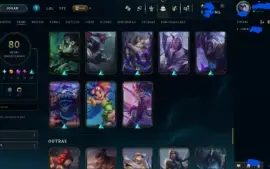 Conta League of Legends - Honra 5 - Ótimas Skins