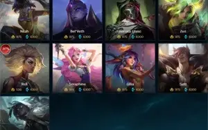 CONTA LOL MUITA SKIN