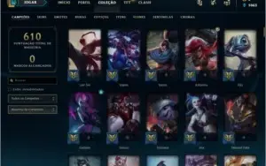 Conta Lol - Ex Platina 4 todos os champ